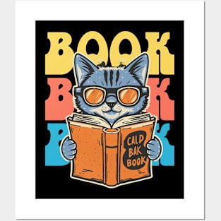 Cats & Books Posters and Art